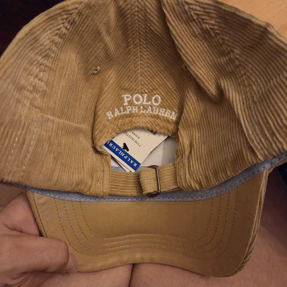 Khaki Polo Corduroy Hat - Picture 5 of 9